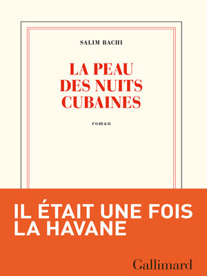 cover image of La peau des nuits cubaines